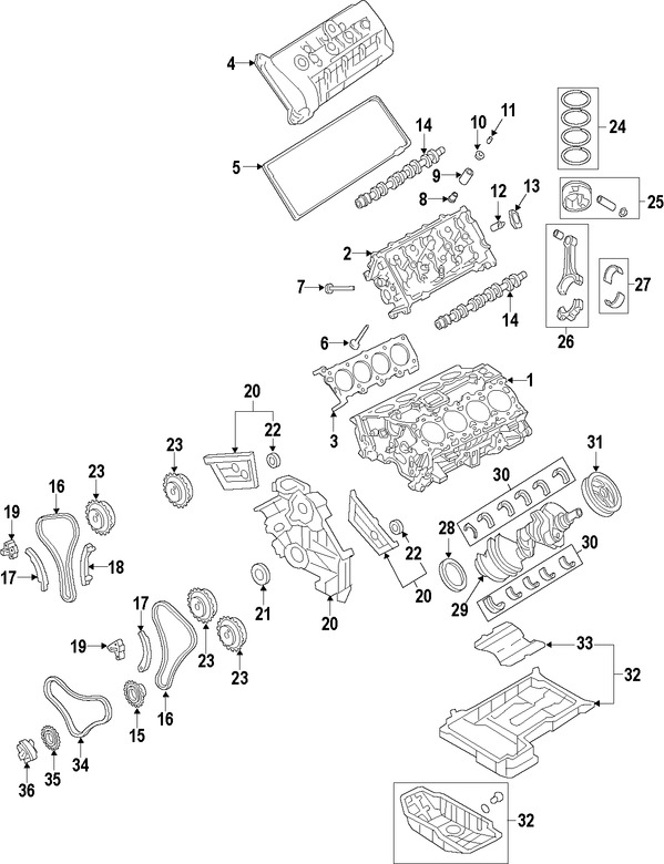 Foto de Juego Completo Empacaduras del Motor Original para Kia K900 2015 2016 2017 Marca KIA Nmero de Parte 209103FU03