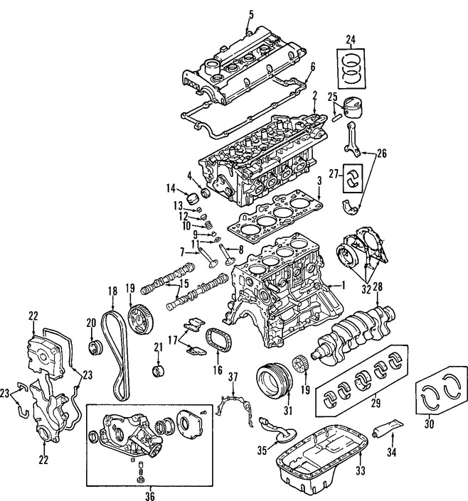 Foto de Motor Completo Original para Kia Rio Kia Rio5 Marca KIA Remanufacturado Nmero de Parte KZ41202100R