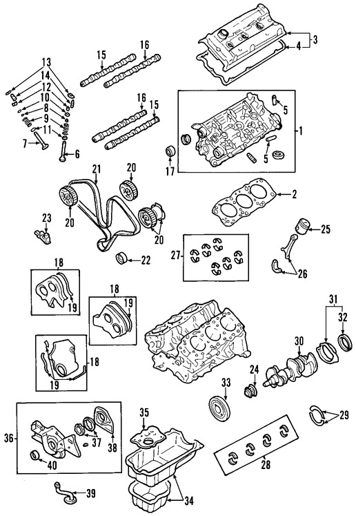 Foto de Motor Completo Original para Kia Sedona Kia Sorento Kia Amanti Marca KIA Remanufacturado Nmero de Parte 2110239B00R