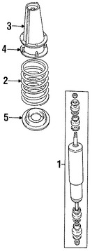 Foto de Muelle Helicoidal Original para Land Rover Defender 90 1994 1995 1997 Marca LAND ROVER Nmero de Parte NRC9447