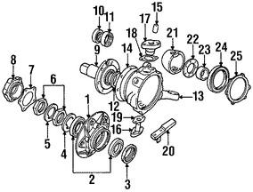 Foto de Sello de Rueda Original para Land Rover Discovery Land Rover Defender 110 Land Rover Range Rover Land Rover Defender 90 Marca LAND ROVER Nmero de Parte FTC4785