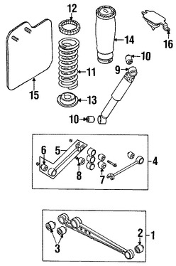 Foto de Buje de Barra de Rastreo de Suspension Original para Land Rover Discovery 1999 2000 2001 2002 2003 2004 Marca LAND ROVER Nmero de Parte RGX100970