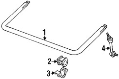 Foto de Barra Estabilizadora de Suspensin Original para Land Rover Discovery 1999 2000 2001 2002 2003 2004 Marca LAND ROVER Nmero de Parte RGB101320