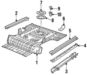 Foto de Bandeja de Piso Original para Land Rover Discovery 1999 2000 2001 2002 2003 2004 Marca LAND ROVER Nmero de Parte ALR9762