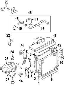 Foto de Tapa del Tanque de recuperacin de Refrigerante Original para Land Rover Discovery Land Rover Range Rover Marca LAND ROVER Nmero de Parte PCD000070