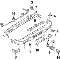 Foto de Soporte de la placa Original para Land Rover Discovery 1999 2000 2001 2002 Marca LAND ROVER Nmero de Parte DRB100390