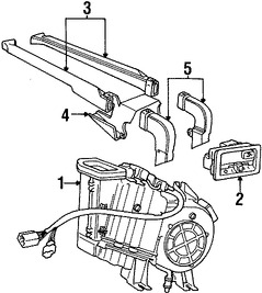 Foto de Modulo de Control calefaccin, ventilacin y aire acondicionado Original para Land Rover Discovery 1999 2000 2001 2002 2003 Marca LAND ROVER Nmero de Parte JFC101790