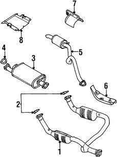 Foto de Empacadura de Tubo de Escape a Mltiple Original para Land Rover Discovery 1999 2000 2001 2002 2003 2004 Marca LAND ROVER Nmero de Parte ETC4524