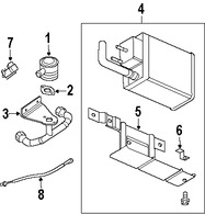 Foto de Canister Original para Land Rover Discovery 1999 2000 2001 2002 2003 2004 Marca LAND ROVER Nmero de Parte WTB000090