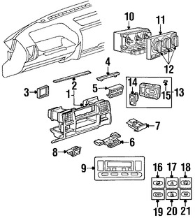 Foto de Interruptor de Luz de Emergencia Original para Land Rover Discovery 1999 2000 2001 2002 Marca LAND ROVER Nmero de Parte YUG102372