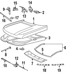 Foto de Cable Abre Capo Original para Land Rover Range Rover Marca LAND ROVER Nmero de Parte FSE000041