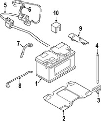 Foto de Cubierta de batera Original para Land Rover Range Rover Marca LAND ROVER Nmero de Parte YTC000030