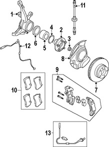 Foto de Cubierta de Polvo de Frenos Original para Land Rover Range Rover 2006 2007 2008 2009 Marca LAND ROVER Nmero de Parte SEC500130