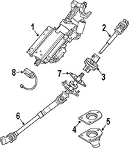 Foto de Eje de Columna de Direccin Original para Land Rover Range Rover Marca LAND ROVER Nmero de Parte LR023044