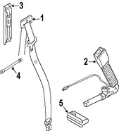 Foto de Cinturon de seguridad Regazo Hombros Original para Land Rover Range Rover 2007 2008 2009 Marca LAND ROVER Nmero de Parte LR009244