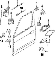 Foto de Cubierta de la manija exterior de la puerta  Original para Land Rover Range Rover Marca LAND ROVER Nmero de Parte CWL500010LPO