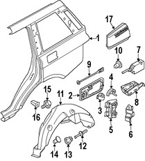 Foto de Panel Lateral Trasero Original para Land Rover Range Rover Marca LAND ROVER Nmero de Parte ALA760160