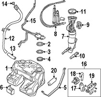 Foto de Tanque de Combustible Original para Land Rover Range Rover 2008 2009 2010 2011 2012 Marca LAND ROVER Nmero de Parte LR034153