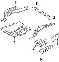 Foto de Bandeja de Piso Original para Land Rover Range Rover Marca LAND ROVER Nmero de Parte AGG760010