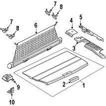 Foto de Panel de maletero Original para Land Rover Range Rover 2004 2005 2006 2007 2008 Marca LAND ROVER Nmero de Parte EPX500070LYR