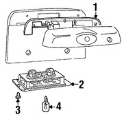 Foto de Lente de lmpara de placa Original para Land Rover Freelander 2002 2003 2004 2005 Marca LAND ROVER Nmero de Parte XFC100540