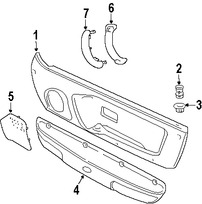 Foto de Cubierta de la manija exterior de la puerta  Original para Land Rover Freelander 2003 2004 2005 Marca LAND ROVER Nmero de Parte EJG100081PUY