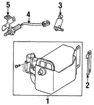 Foto de Solenoide de Purga del Canister Original para Land Rover Freelander 2002 2003 2004 2005 Marca LAND ROVER Nmero de Parte WTV100071L