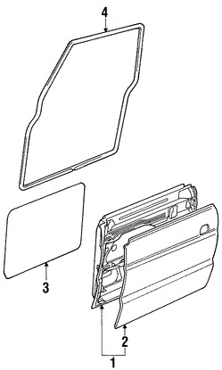 Foto de Panel externo de puerta Original para Land Rover Freelander 2002 2003 2004 2005 Marca LAND ROVER Nmero de Parte BDA490060