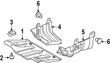 Foto de Guardasalpicaduras del soporte del radiador Original para Land Rover LR3 Land Rover Range Rover Sport Land Rover Marca LAND ROVER Nmero de Parte KRN500052