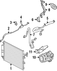 Foto de Condensador de Aire Acondicionado Original para Land Rover LR3 2005 2006 2007 2008 2009 Marca LAND ROVER Nmero de Parte LR018404