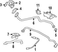 Foto de Manguera Vlvula PCV Original para Land Rover LR3 Land Rover Range Rover Land Rover Range Rover Sport Marca LAND ROVER Nmero de Parte LR005991