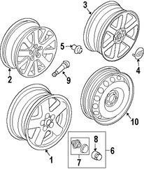 Foto de Tapon / Tapacubo / Taza de la Rueda Original para Land Rover Marca LAND ROVER Nmero de Parte LR089424