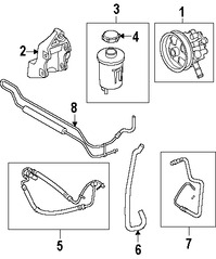 Foto de Enfriador Direccin Asistida Original para Land Rover LR3 Land Rover Range Rover Sport Marca LAND ROVER Nmero de Parte QGC500111