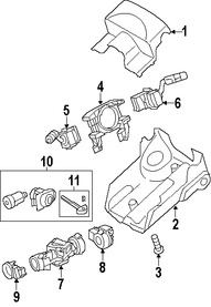 Foto de Conjunto Cilindro de Encendido Original para Land Rover LR3 Land Rover Range Rover Sport Marca LAND ROVER Nmero de Parte CWB500300SW