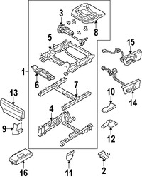 Foto de Cubierta de Riel de Asiento Original para Land Rover LR3 Land Rover  Land Rover Range Rover Sport Marca LAND ROVER Nmero de Parte HJX500082PVJ