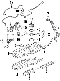 Foto de Cuello Depsito de Combustible Original para Land Rover LR3 Land Rover Range Rover Sport Marca LAND ROVER Nmero de Parte WMJ500153