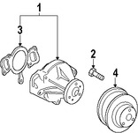 Foto de Polea de la bomba de agua del motor Original para Land Rover Range Rover Sport Land Rover LR3 Land Rover Range Rover Marca LAND ROVER Nmero de Parte 4359078