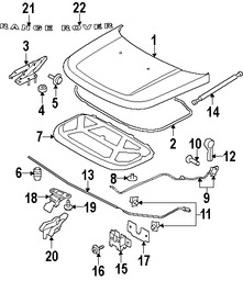 Foto de Cable Abre Capo Original para Land Rover Range Rover Sport Land Rover LR3 Marca LAND ROVER Nmero de Parte FSE500031