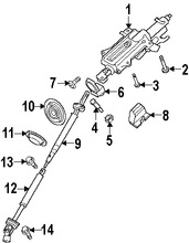 Foto de Eje de Columna de Direccin Original para Land Rover Range Rover Sport Land Rover  Land Rover LR3 Marca LAND ROVER Nmero de Parte LR071147