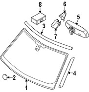 Foto de Sensor de Lluvia Original para Land Rover Range Rover Sport Land Rover LR3 Marca LAND ROVER Nmero de Parte YDB500290