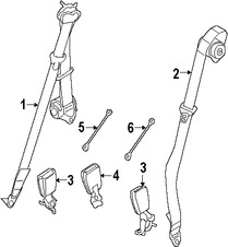 Foto de Receptaculo del Cinturon de Seguridad Original para Land Rover Range Rover Sport Land Rover LR3 Marca LAND ROVER Nmero de Parte LR009304