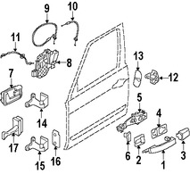 Foto de Refuerzo de Manija Exterior de la Puerta Original para Land Rover Range Rover Sport Land Rover LR2 Land Rover LR3 Land Rover Marca LAND ROVER Nmero de Parte LR018297