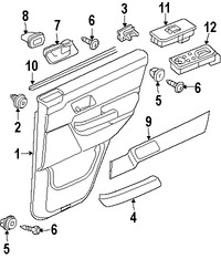 Foto de Manija interior de puerta Original para Land Rover Range Rover Sport 2006 2007 2008 2009 Marca LAND ROVER Nmero de Parte FVC500370WWE