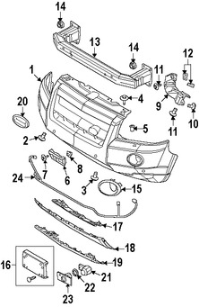 Foto de Sensor de ayuda para Estacionar Original para Land Rover LR2 2008 2009 2010 Marca LAND ROVER Nmero de Parte LR039635