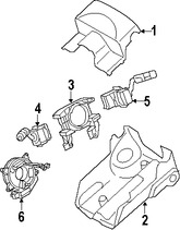 Foto de Cubierta de la Columna de Direccion Original para Land Rover LR2 Marca LAND ROVER Nmero de Parte LR007250