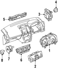 Foto de Interruptor de Luz de Emergencia Original para Land Rover LR2 2008 2009 2010 2011 2012 Marca LAND ROVER Nmero de Parte LR029561