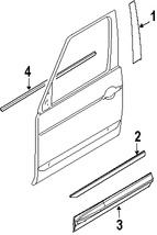 Foto de Moldura de Puerta Original para Land Rover LR2 Marca LAND ROVER Nmero de Parte LR001667