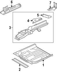 Foto de Bandeja de Piso Original para Land Rover LR2 Marca LAND ROVER Nmero de Parte LR000016