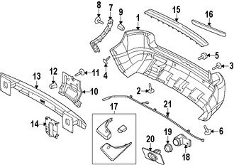 Foto de Tuerca de cubierta de parachoques Original para Land Rover LR2 Marca LAND ROVER Nmero de Parte LR000060