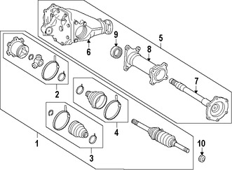 Foto de Sello del Eje Propulsor Original para Toyota Lexus Marca LEXUS Nmero de Parte 9031135032